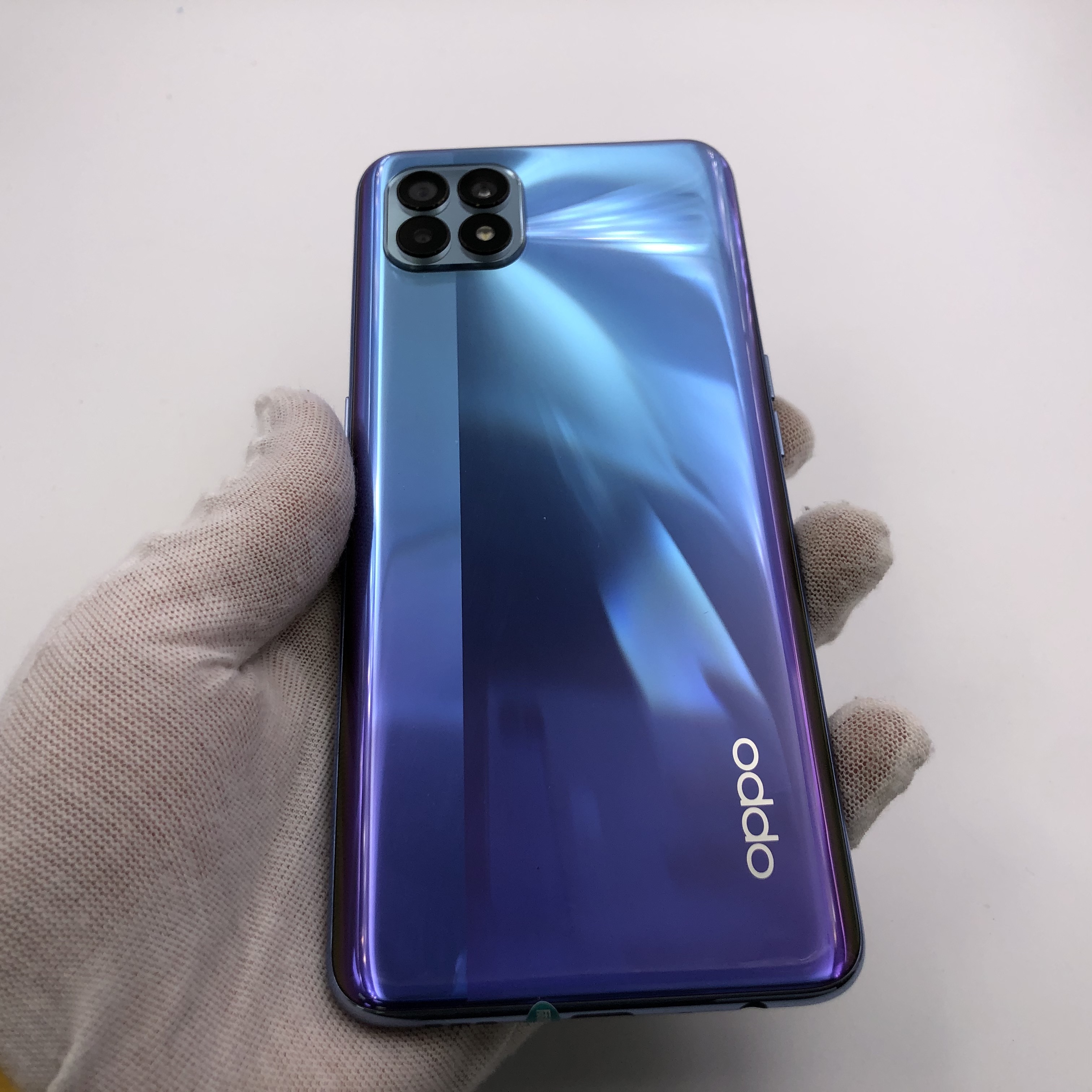 官方质检99成新 5g全网通 8g/128g 国行 超闪蓝 oppo reno4 se 5g