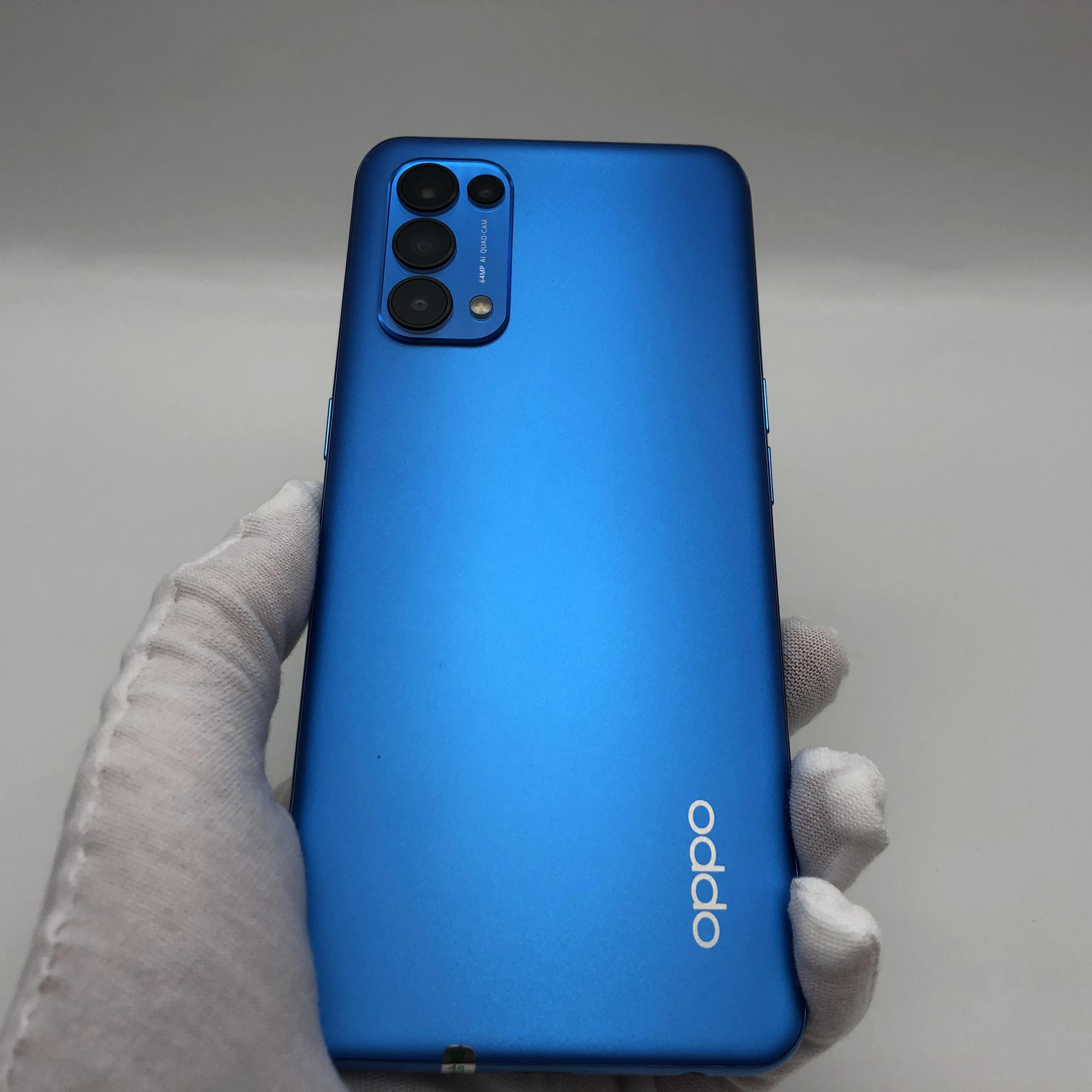 官方质检95成新 极光蓝 国行 8g/128g 移动5g oppo reno5 5g