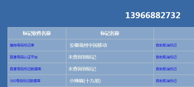 360电话标记查询