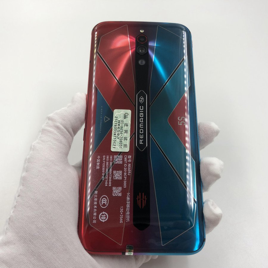 努比亚红魔5s5g全网通赛博霓虹12g256g国行99新真机实拍