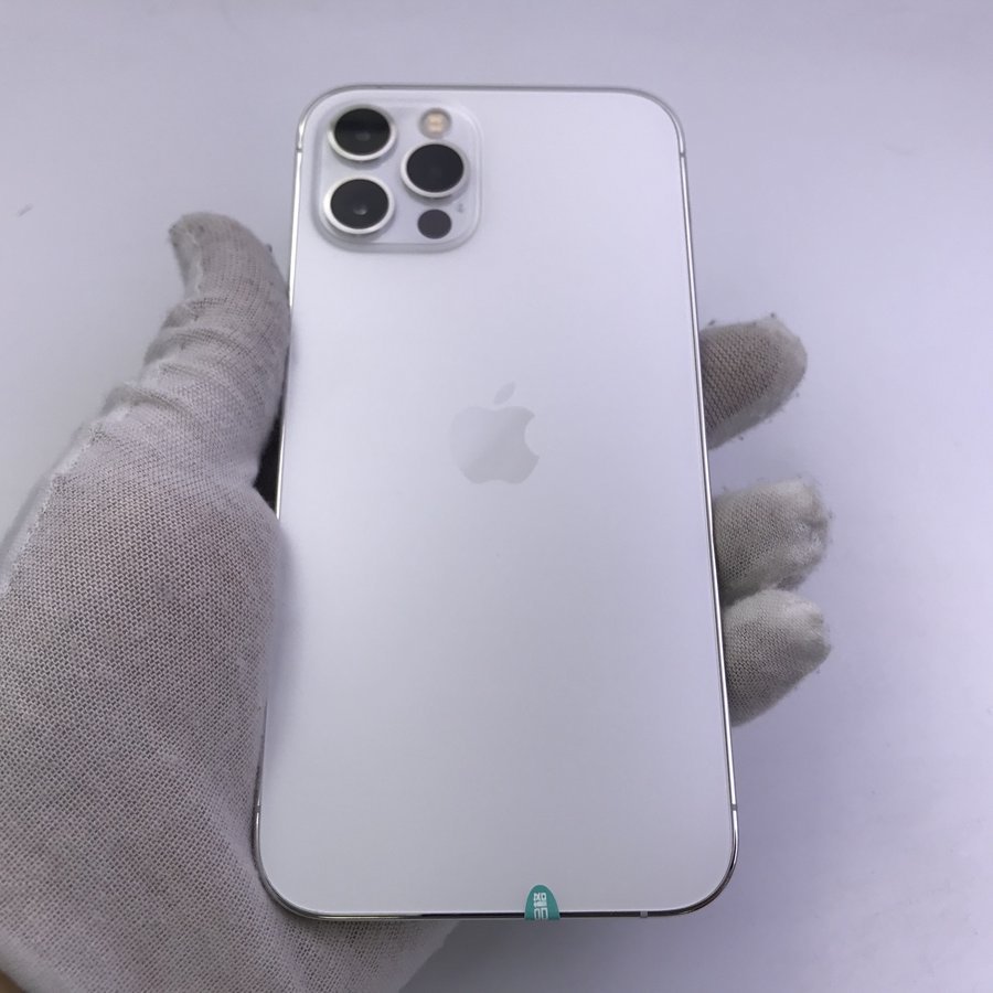 苹果iphone12pro5g全网通银色256g国行95新