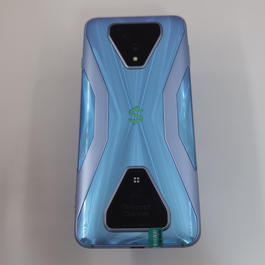 小米【黑鲨游戏手机 3s】5g全网通 水晶蓝 12g/128g 国行 9成新