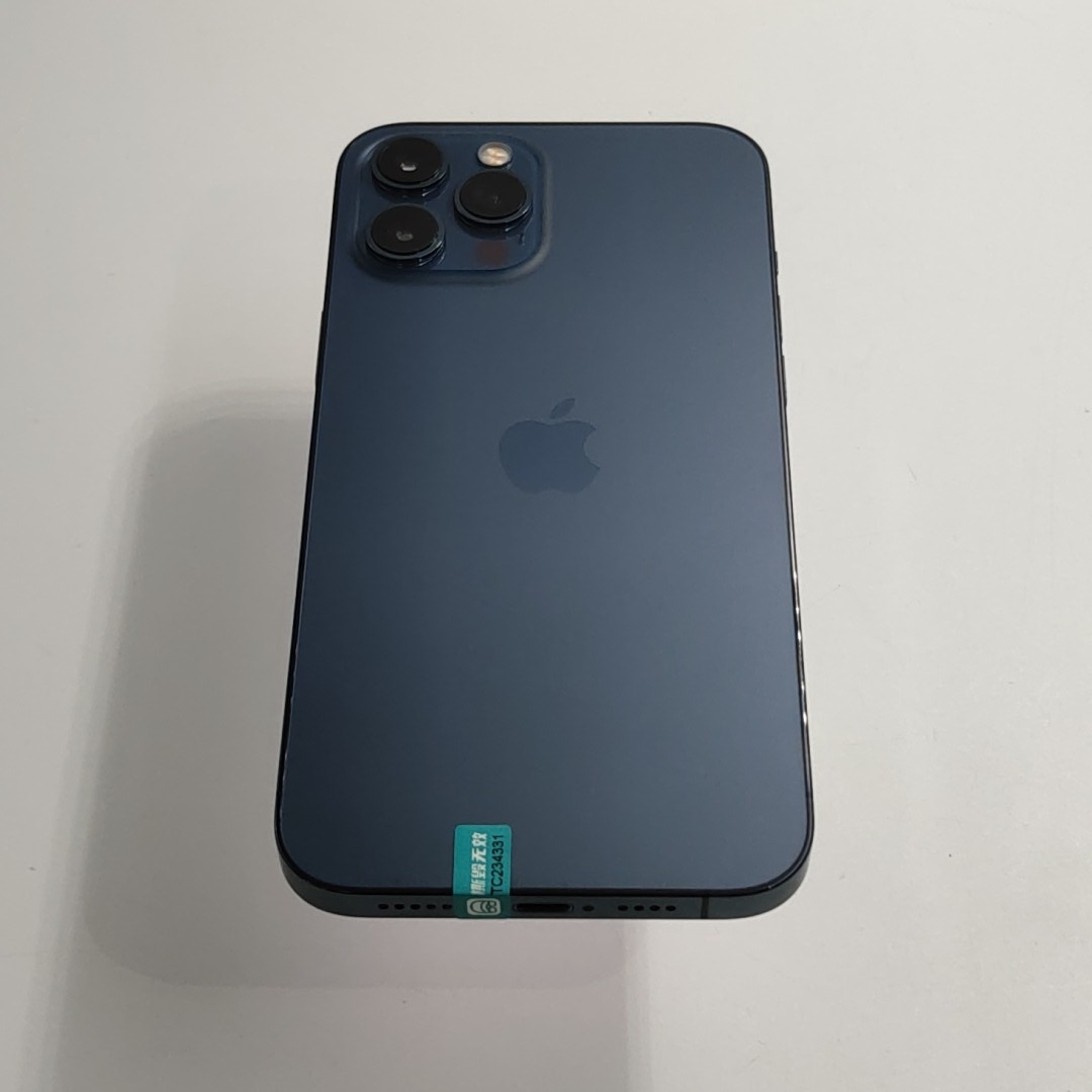 苹果【iPhone 12 Pro Max】5G全网通 海蓝色 128G 国行 99新 