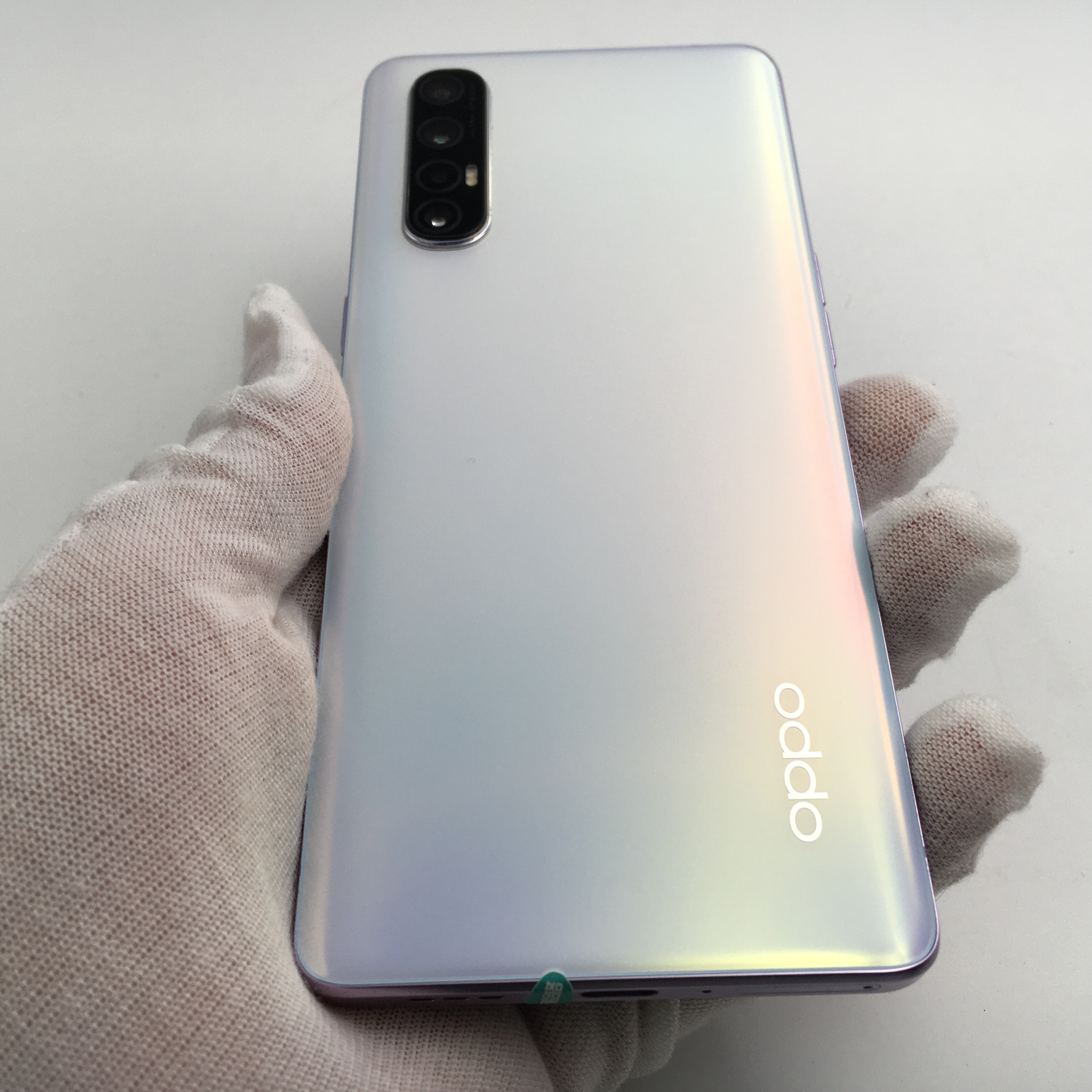 官方质检99成新 5g全网通 8g/128g 国行 雾月白 oppo reno3 pro