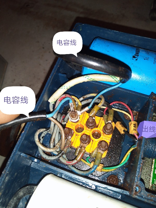 电机双速双电容怎么接线