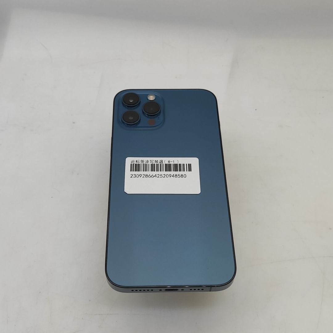 苹果【iPhone 12 Pro Max】5G全网通 海蓝色 256G 国行 8成新 