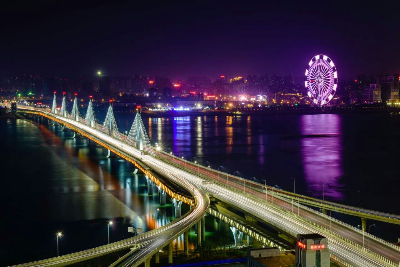 南昌朝阳大桥夜景