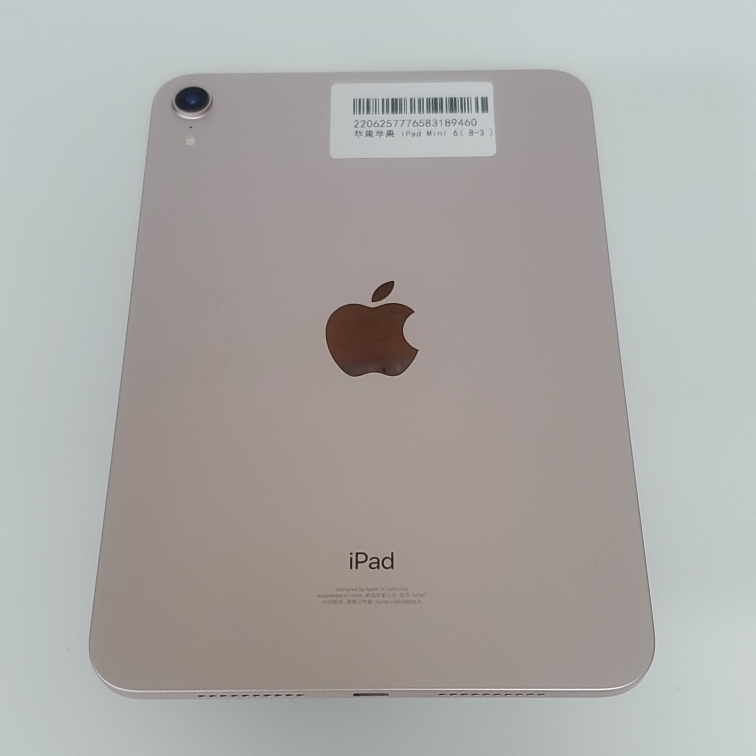 苹果【iPad mini 6】WIFI版 粉色 64G 国行 95新 64G 真机实拍