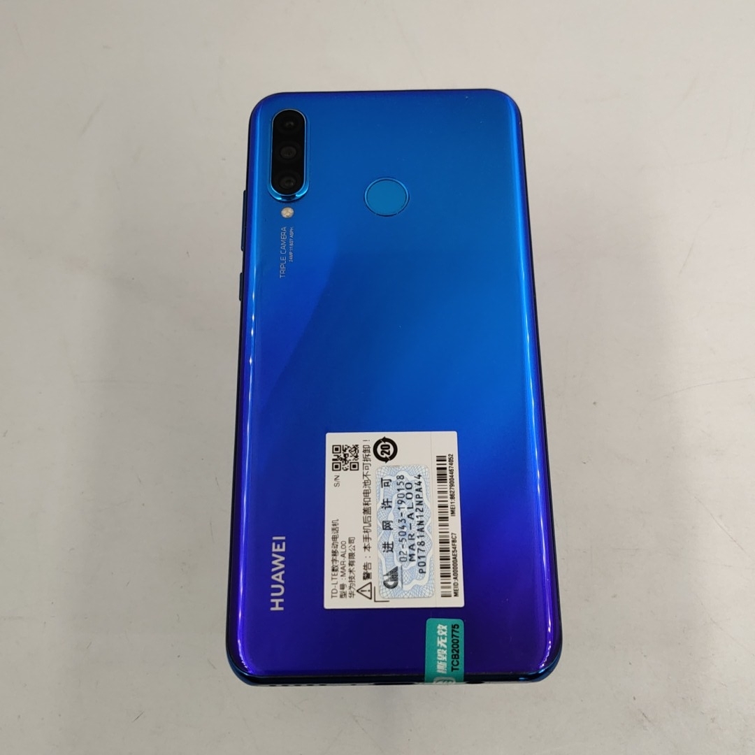 华为【华为 Nova 4e】4G全网通 蓝色 6G/128G 国行 9成新 