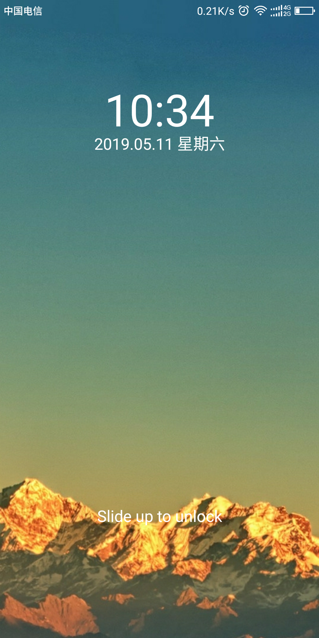 最近手机的锁屏经常变成底下出现个slide up to unlock_360社区