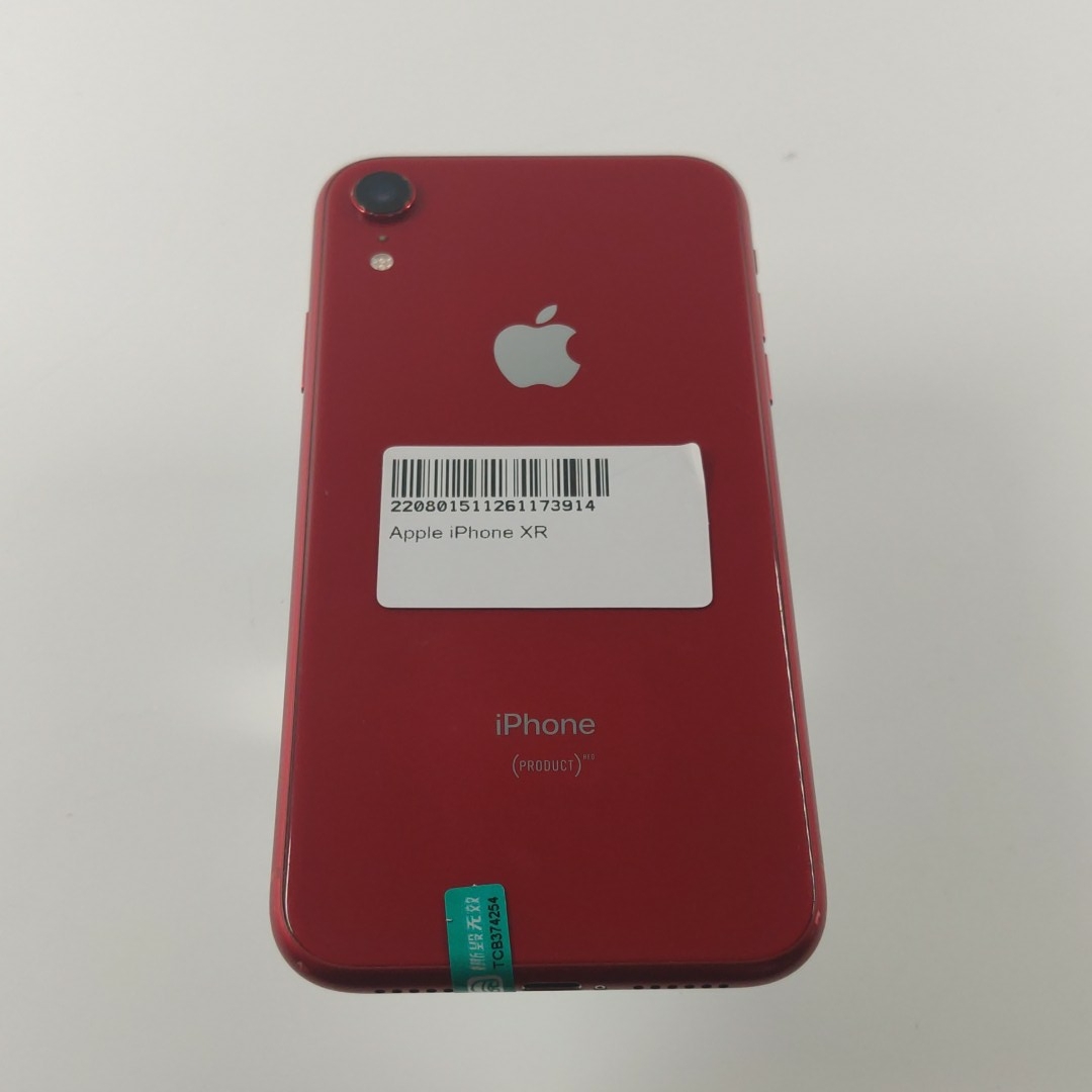 苹果【iPhone XR】4G全网通 红色 64G 国行 9成新 