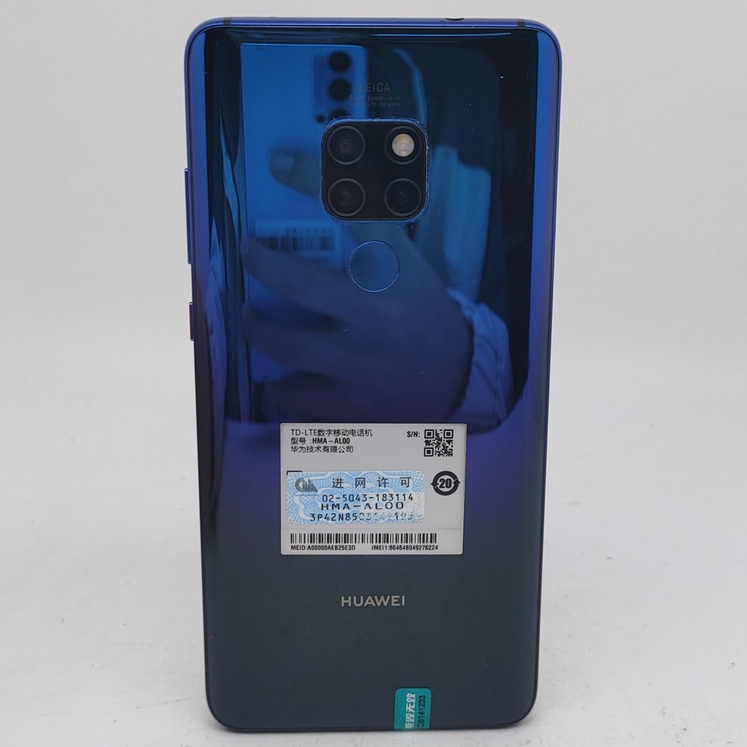 华为【华为 Mate20】全网通 极光色 6G/128G 国行 9成新 
