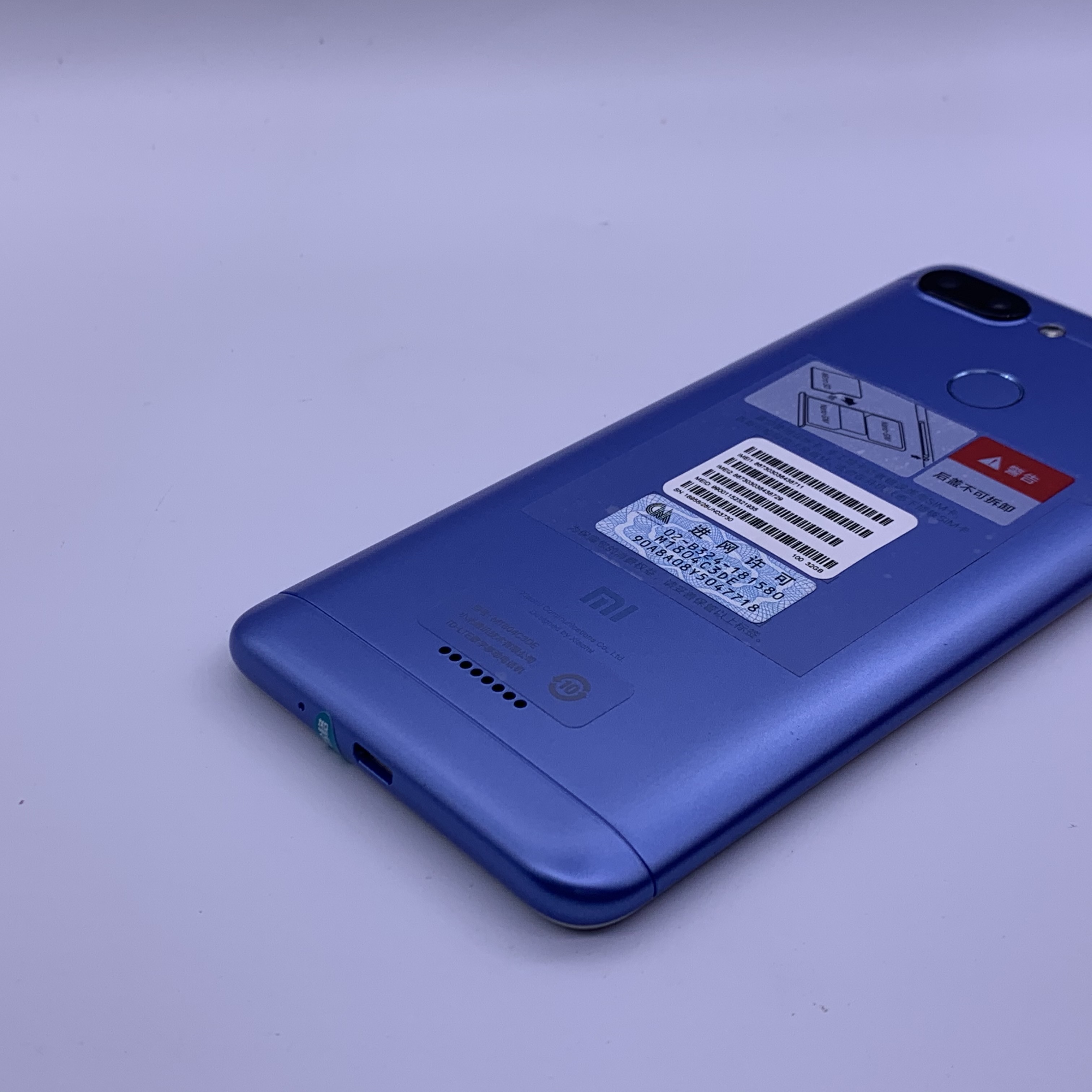 小米【红米6】全网通 蓝色 32g 国行 99成新