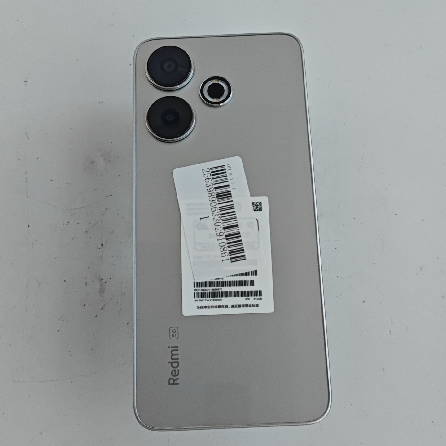 小米【Redmi Note 13R】5G全网通 冰晶银 12G/512G 国行 99新 