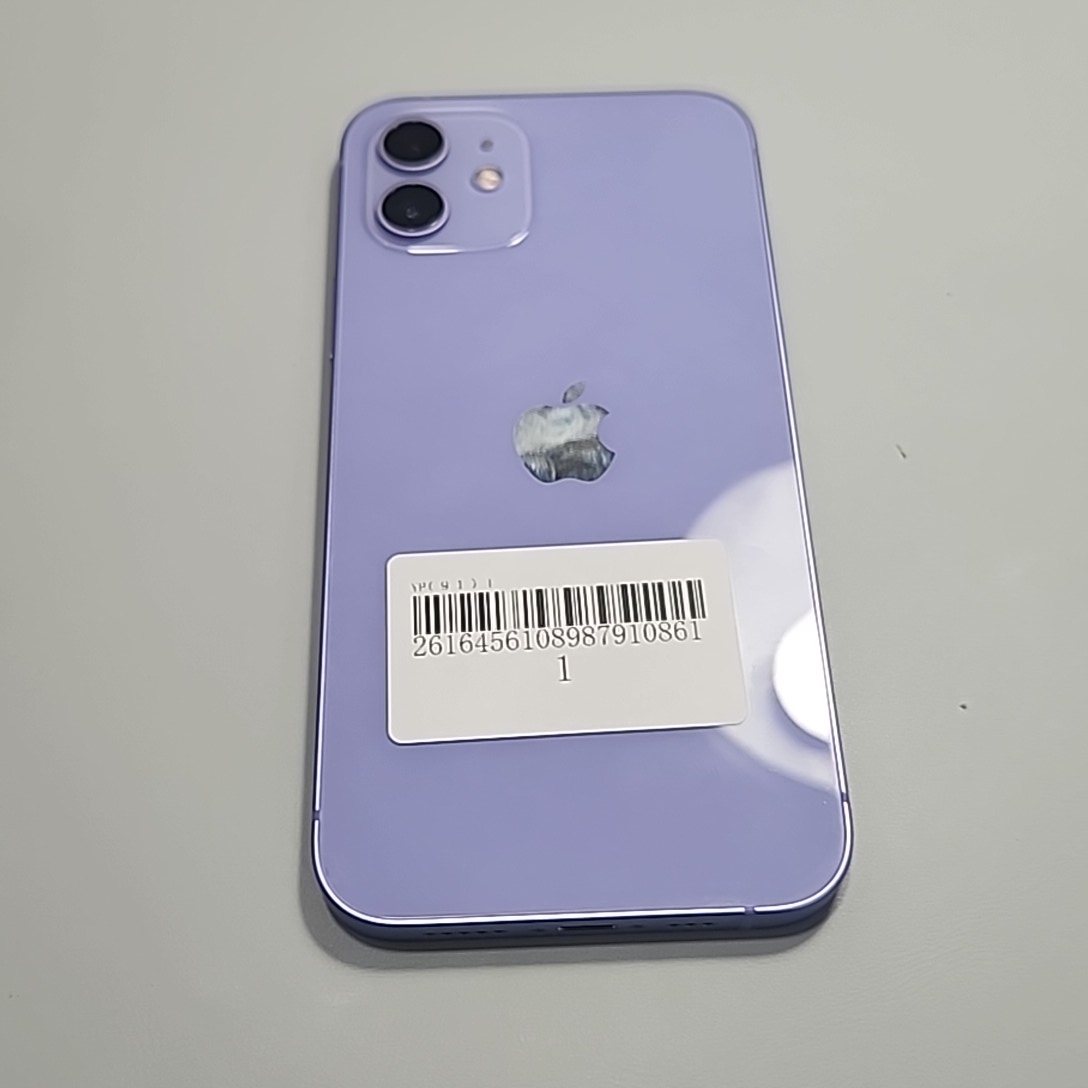 苹果【iPhone 12】5G全网通 紫色 128G 国行 95新 