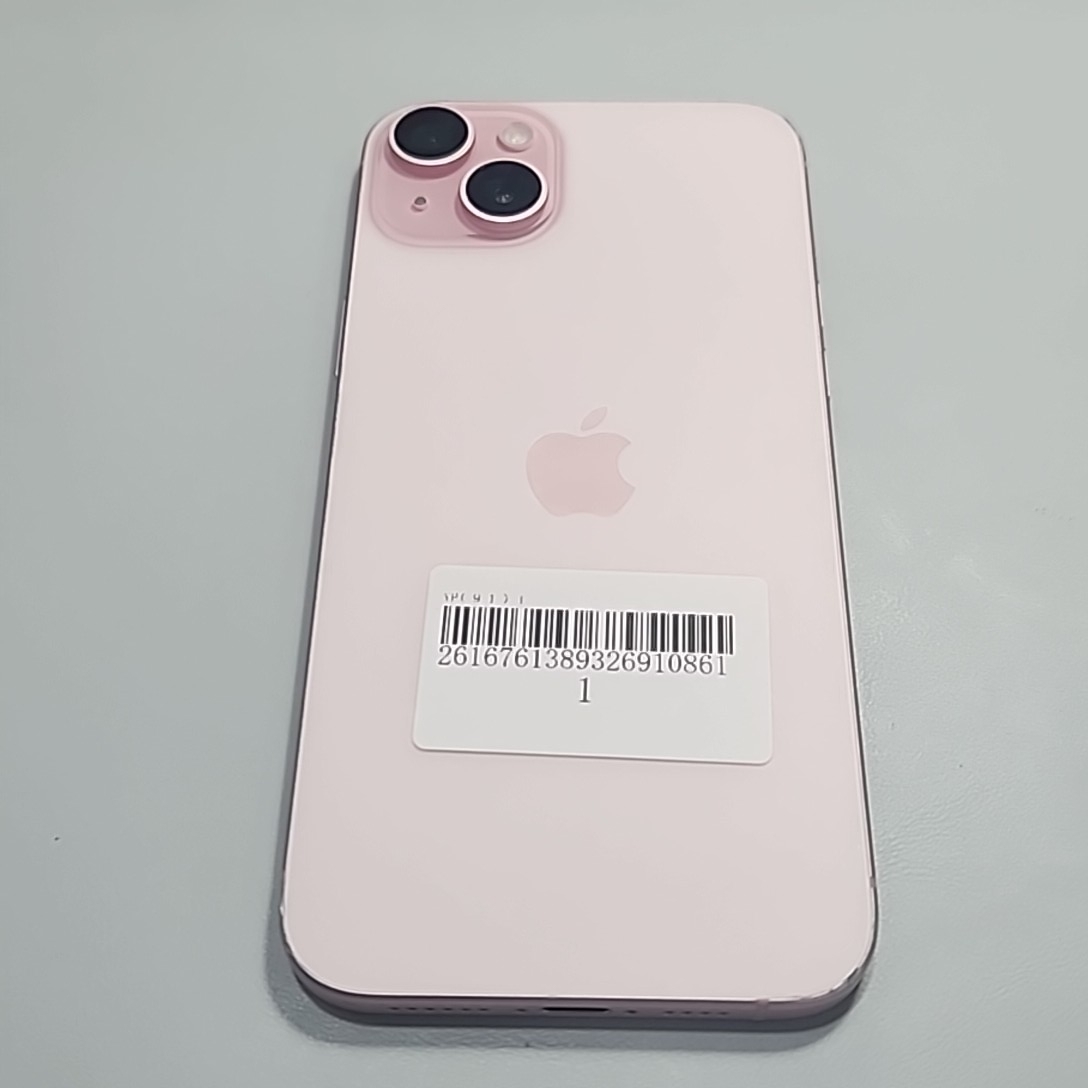 苹果【iPhone 15 Plus】5G全网通 粉色 128G 国行 9成新 