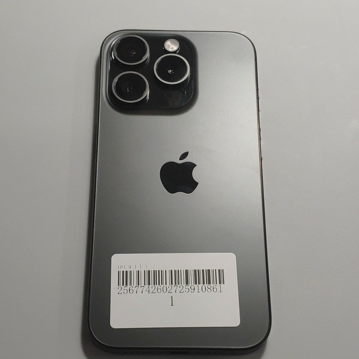 苹果【iPhone 15 Pro】5G全网通 黑色钛金属 256G 国行 99新 