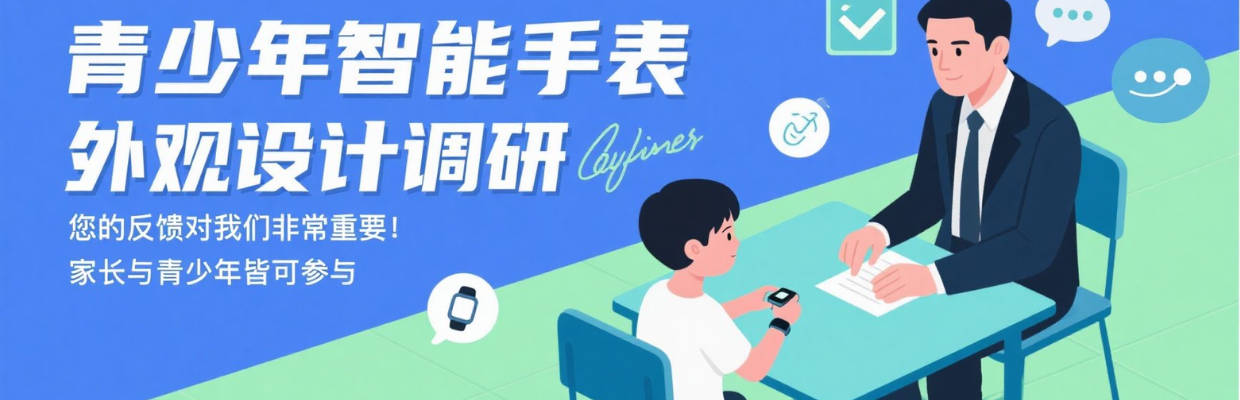 青少年手表外观调研来啦！